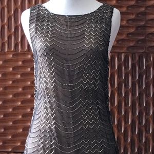 Sequined, Sleeveless, Backless Top